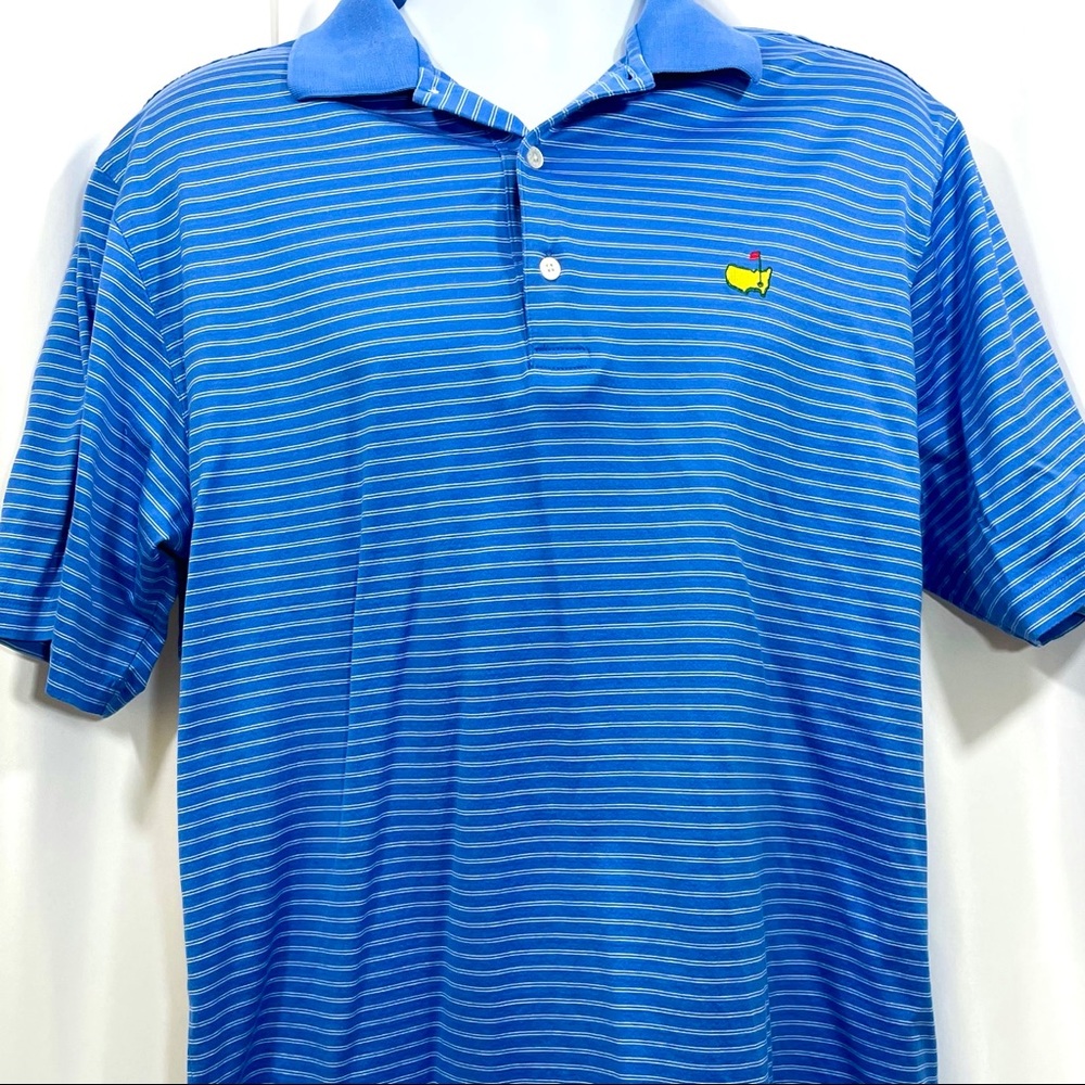 Blue Golf Dri Fit Athletic Polo w US Logo Large